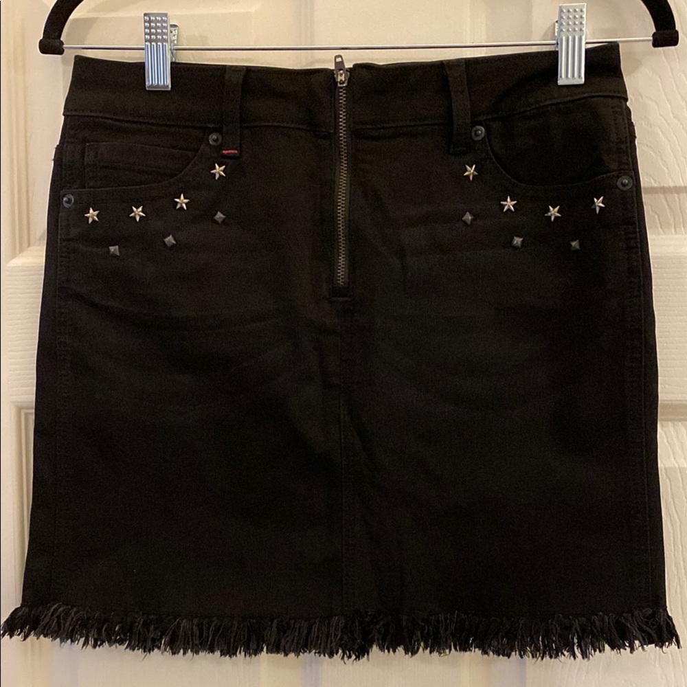 Idyllwind by Miranda Lambert Black Denim Skirt with Star Studs